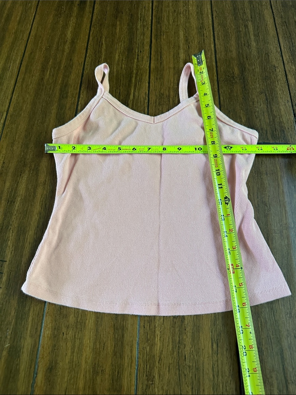 Light Pink Ribbed Spaghetti-Strap Cami